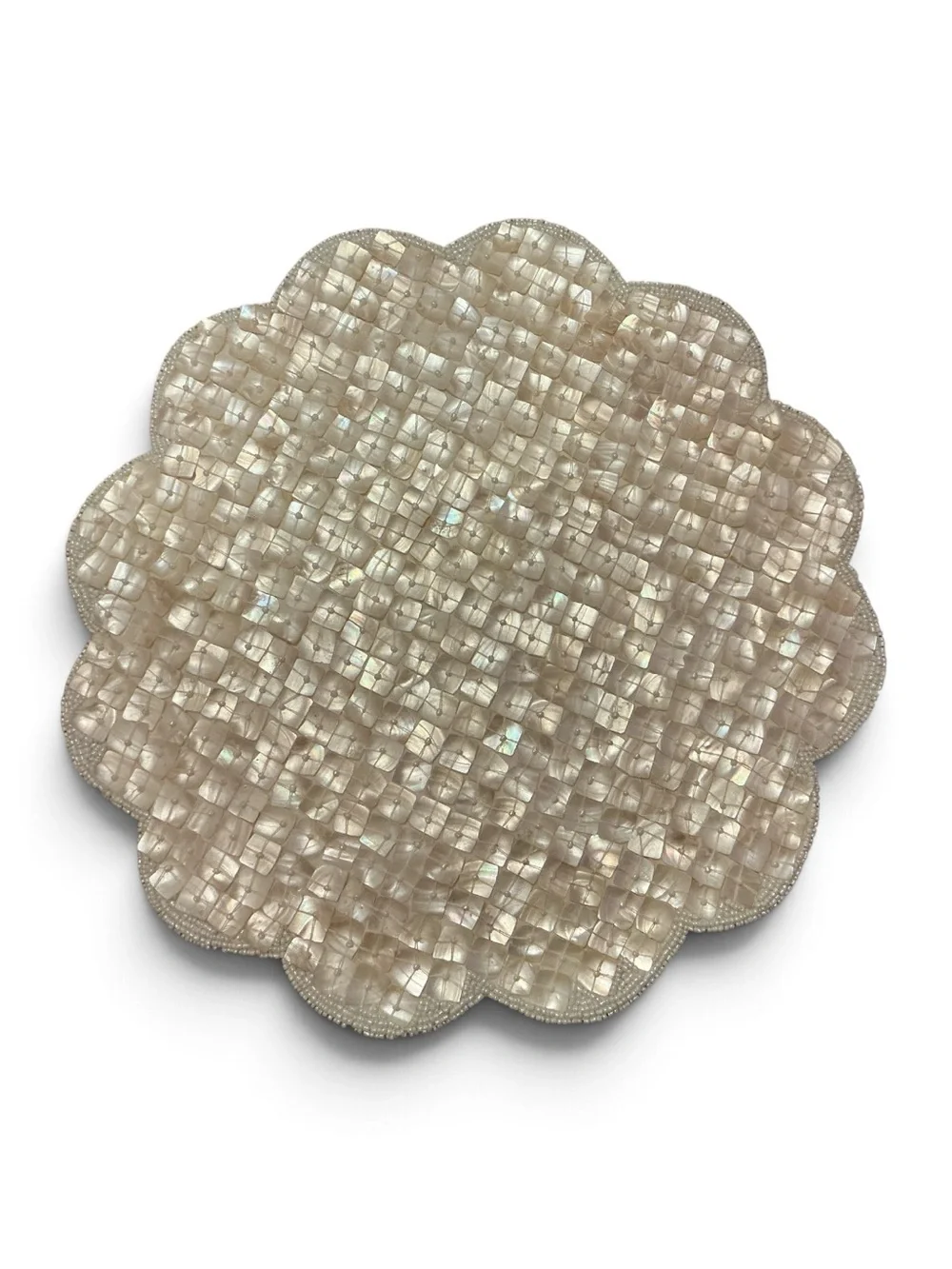 Beautiful Vintage Mother Of Pearl Leila’s Linens Set Of 4 Placemats